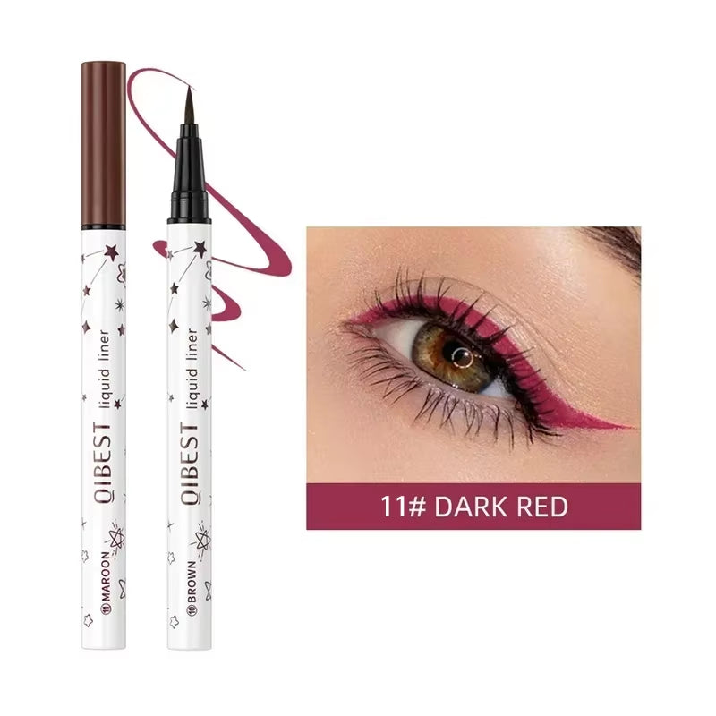 1Pc Quickily Drying Colorful Eyeliners Pencil Eyes Cosmetics Matte Liquid Eyeliners Waterproof Lasting White Sweatproof Make Up