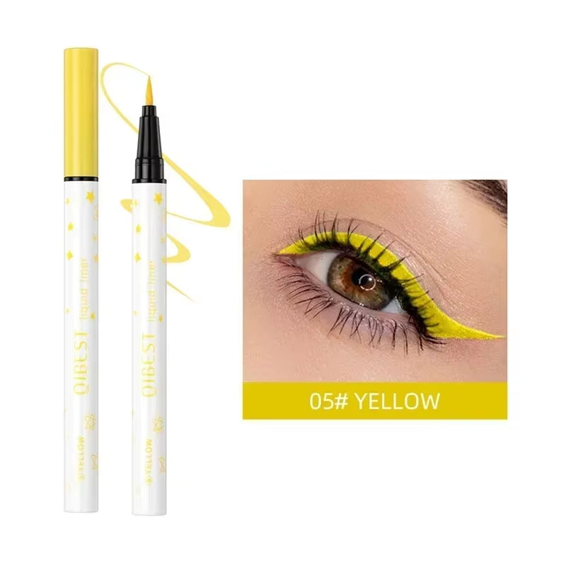 1Pc Quickily Drying Colorful Eyeliners Pencil Eyes Cosmetics Matte Liquid Eyeliners Waterproof Lasting White Sweatproof Make Up