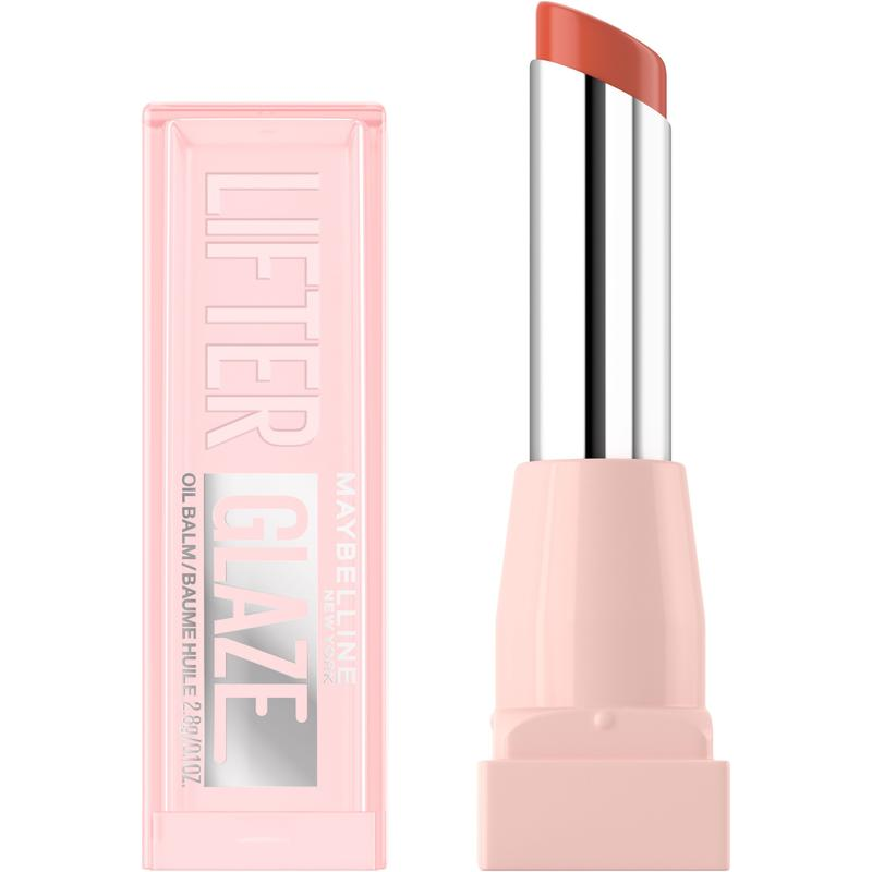 Lifter Glaze Oil Balm with Hyaluronic Acid and Hydrating Oil Blend, Lip Balm with 24Hrs of Smooth, Buildable Color, Moisturizing Shine, Maybelline