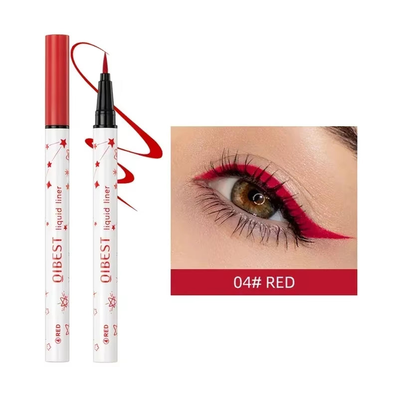 1Pc Quickily Drying Colorful Eyeliners Pencil Eyes Cosmetics Matte Liquid Eyeliners Waterproof Lasting White Sweatproof Make Up