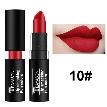 Matte Lipstick Long Lasting Waterproof Black White Lip Gloss Velvet Lip Tint Christmas Halloween Make up Wholesale