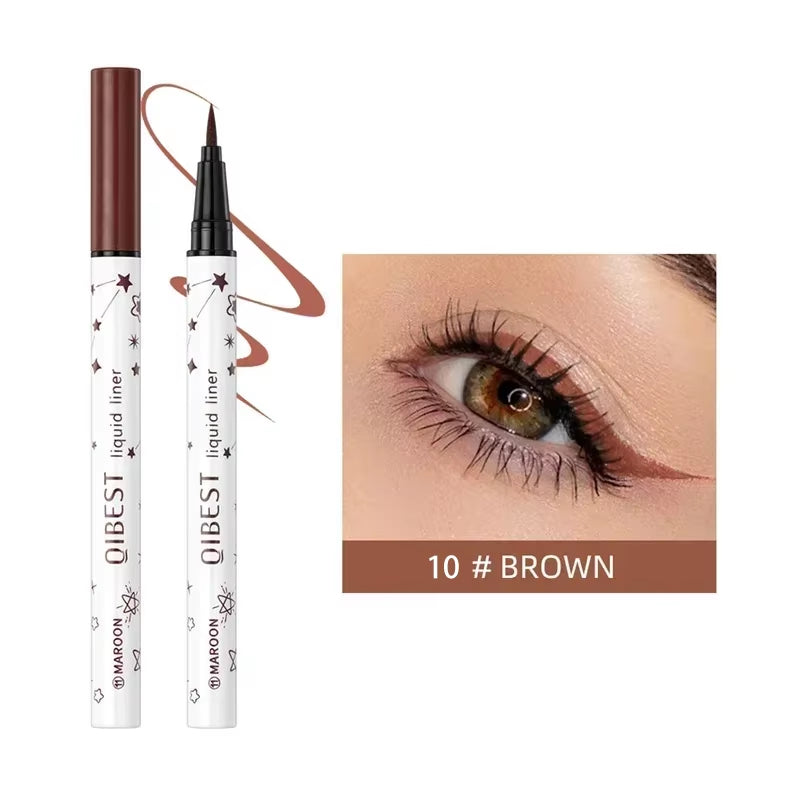 1Pc Quickily Drying Colorful Eyeliners Pencil Eyes Cosmetics Matte Liquid Eyeliners Waterproof Lasting White Sweatproof Make Up