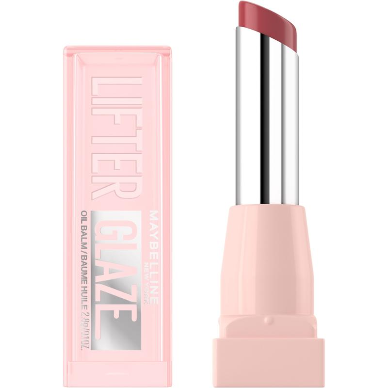 Lifter Glaze Oil Balm with Hyaluronic Acid and Hydrating Oil Blend, Lip Balm with 24Hrs of Smooth, Buildable Color, Moisturizing Shine, Maybelline