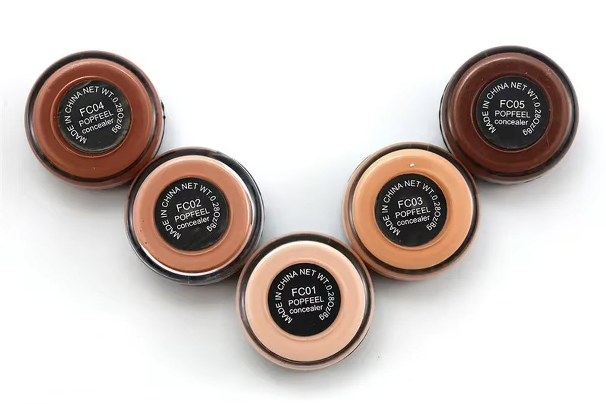 Popfeel Full Cover Concealer Hide Blemish Creamy Makeup Face Lip Eye Foundation Makeup Contouring Corrector Make Up