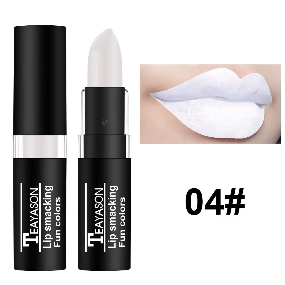 Matte Lipstick Long Lasting Waterproof Black White Lip Gloss Velvet Lip Tint Christmas Halloween Make up Wholesale