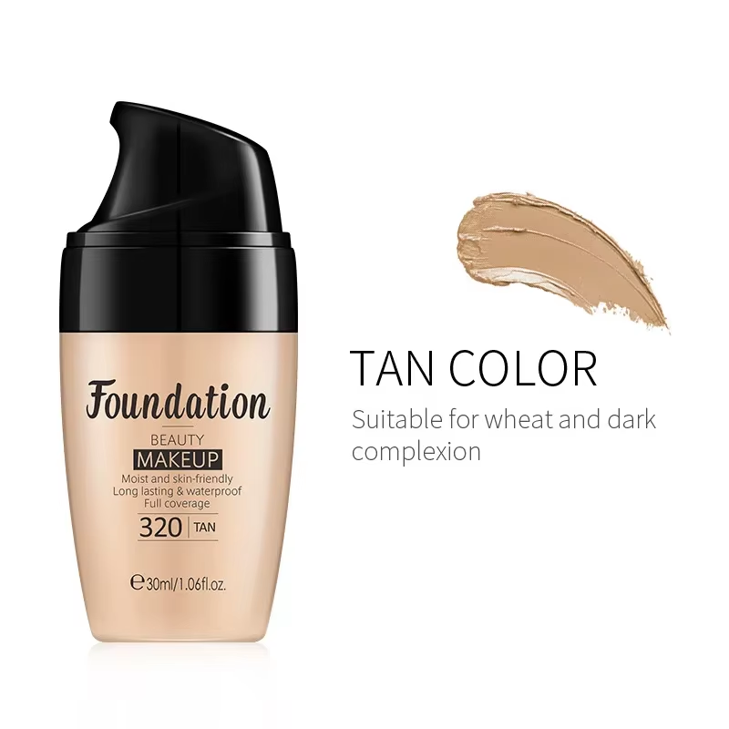 Liquid Foundation Multiple Shades Hydrating Natural Finish Creamy Full Coverage Makeup Base Long Lasting Wear 30Ml