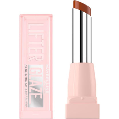 Lifter Glaze Oil Balm with Hyaluronic Acid and Hydrating Oil Blend, Lip Balm with 24Hrs of Smooth, Buildable Color, Moisturizing Shine, Maybelline