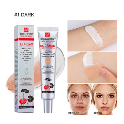Moisturizing Correcting CC Cream Waterproof Anti-Sweat Makeup before Concealer Lasting Women Makeup Protect Skin Erborian Make