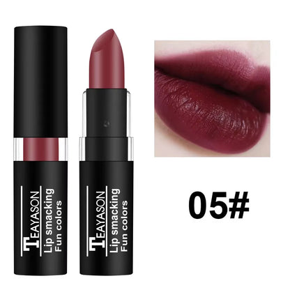 Matte Lipstick Long Lasting Waterproof Black White Lip Gloss Velvet Lip Tint Christmas Halloween Make up Wholesale